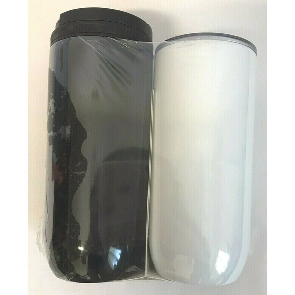 Everyday Living Stainless Steel Beverage Tumblers 2 Pack WHITE+BLACK New - Picture 2 of 3